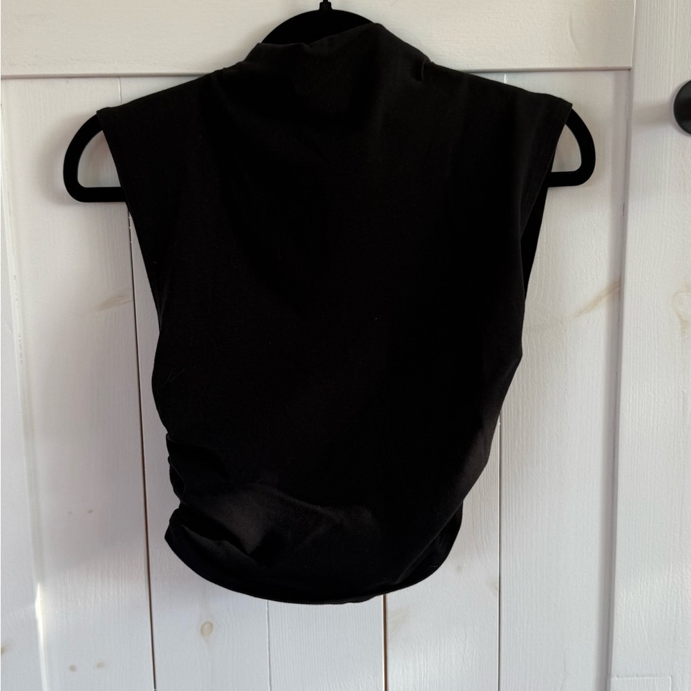Reformation Black Crop Top